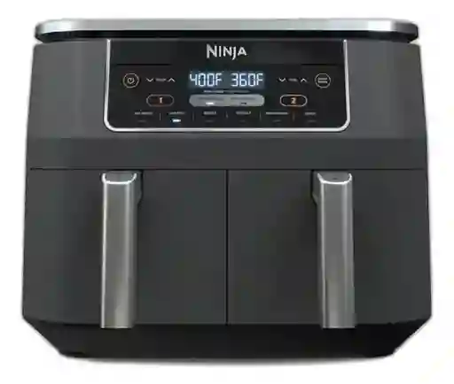 Freidora De Aire Ninja 7.6 Litros 2 Canastas Dz201 Gris