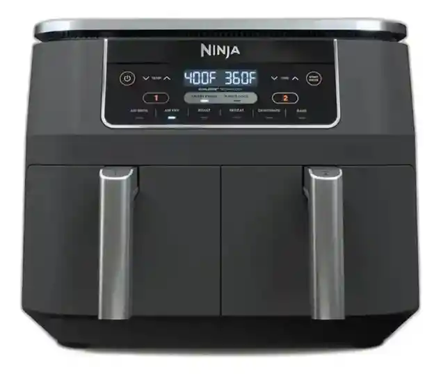 Freidora De Aire Ninja 7.6 Litros 2 Canastas Dz201 Gris
