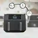 Freidora De Aire Ninja 7.6 Litros 2 Canastas Dz201 Gris