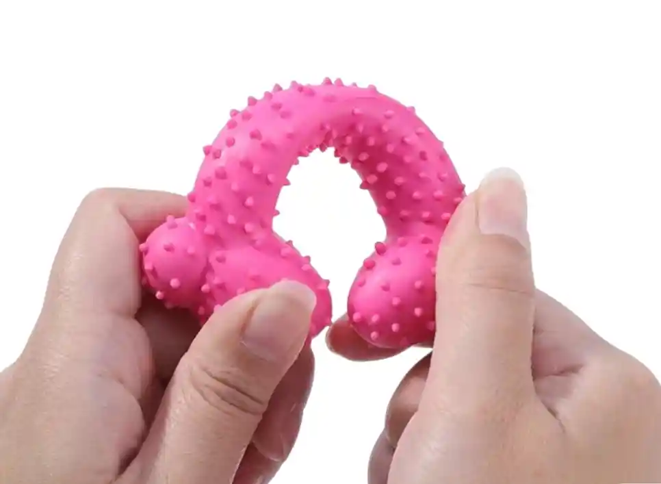 Hueso Rascaencias Macizo En Goma Para Perros