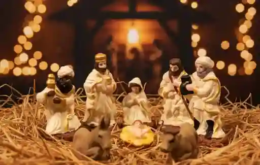 Pesebre Base De Piedra Plastico 10 Cm X 8 Piezas Decoracion Navideña