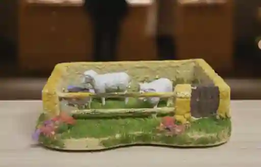 Corral Oveja Arena 15 Cm Ancho Decoracion Navidad