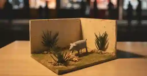 Corral Marrana Arena 13 Cm Ancho Decoracion Navidad