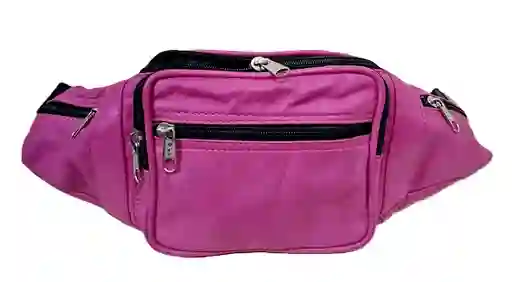 Riñonera De Cuero Rosada.