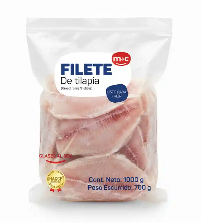 Filete De Tilapia M&c 5-7 700 Gramos