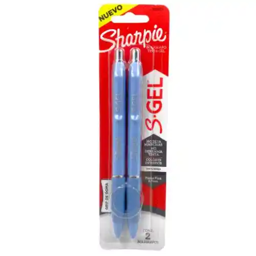 Sharpie S-gel Lila Tinta Negra – Blíster X2