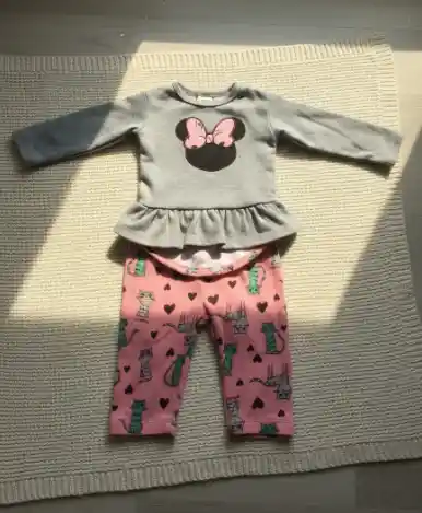 Conjunto De Tres Piezas Para Niñas De 6 Meses,
