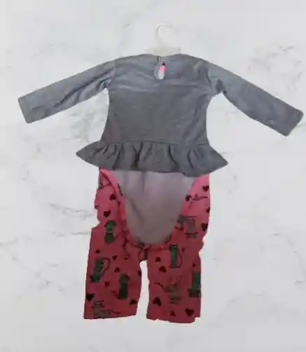 Conjunto De Tres Piezas Para Niñas De 6 Meses,