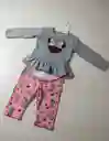 Conjunto De Tres Piezas Para Niñas De 6 Meses,