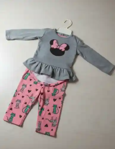 Conjunto De Tres Piezas Para Niñas De 6 Meses,