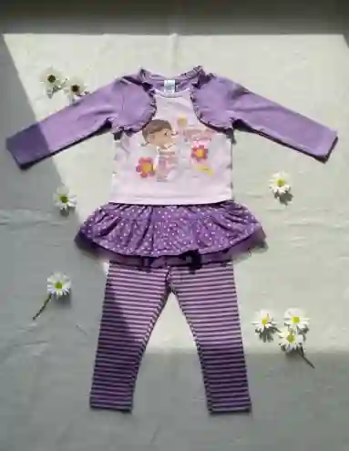 Conjunto De Dos Piezas Para Niña Talla 16 Meses.