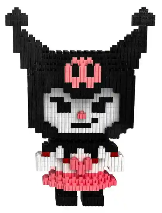 Muñeca Armable Bloques Kuromi Magic Blocks 1580 Piezas 1580