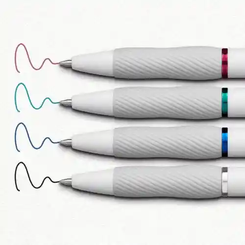 Sharpie S-gel X4 – Tinta En Colores Básicos, Cuerpo Blanco