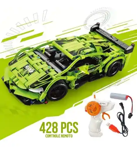 Carro Automóvil Deportivo Armable Lego Bloques A Control Remoto 408 Pcs