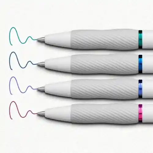 Sharpie S-gel X4 – Tinta En Colores Surtidos, Cuerpo Blanco