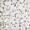 X2 Piedras Decorativas Navidad Plantas Materas Macetas Color Blanca