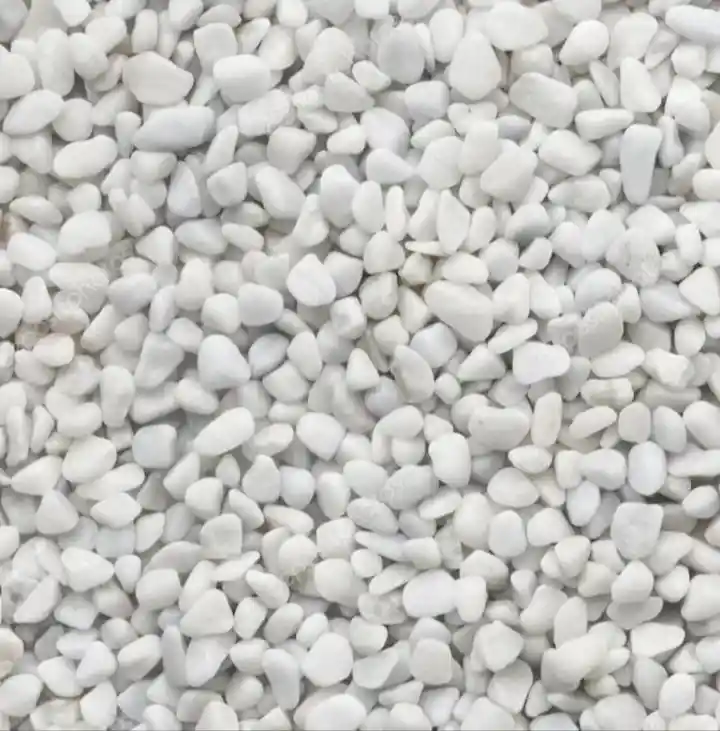 X2 Piedras Decorativas Navidad Plantas Materas Macetas Color Blanca