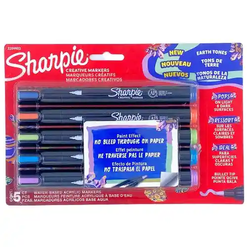 Sharpie Marcadores Creativos X5 – Tonos De La Naturaleza
