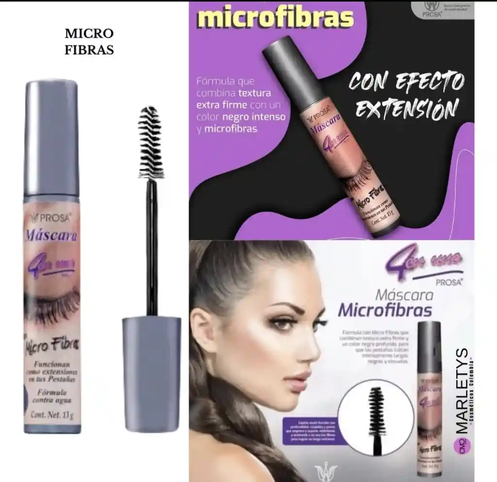 Pestañina Prosa Efecto Extensión Microfibras