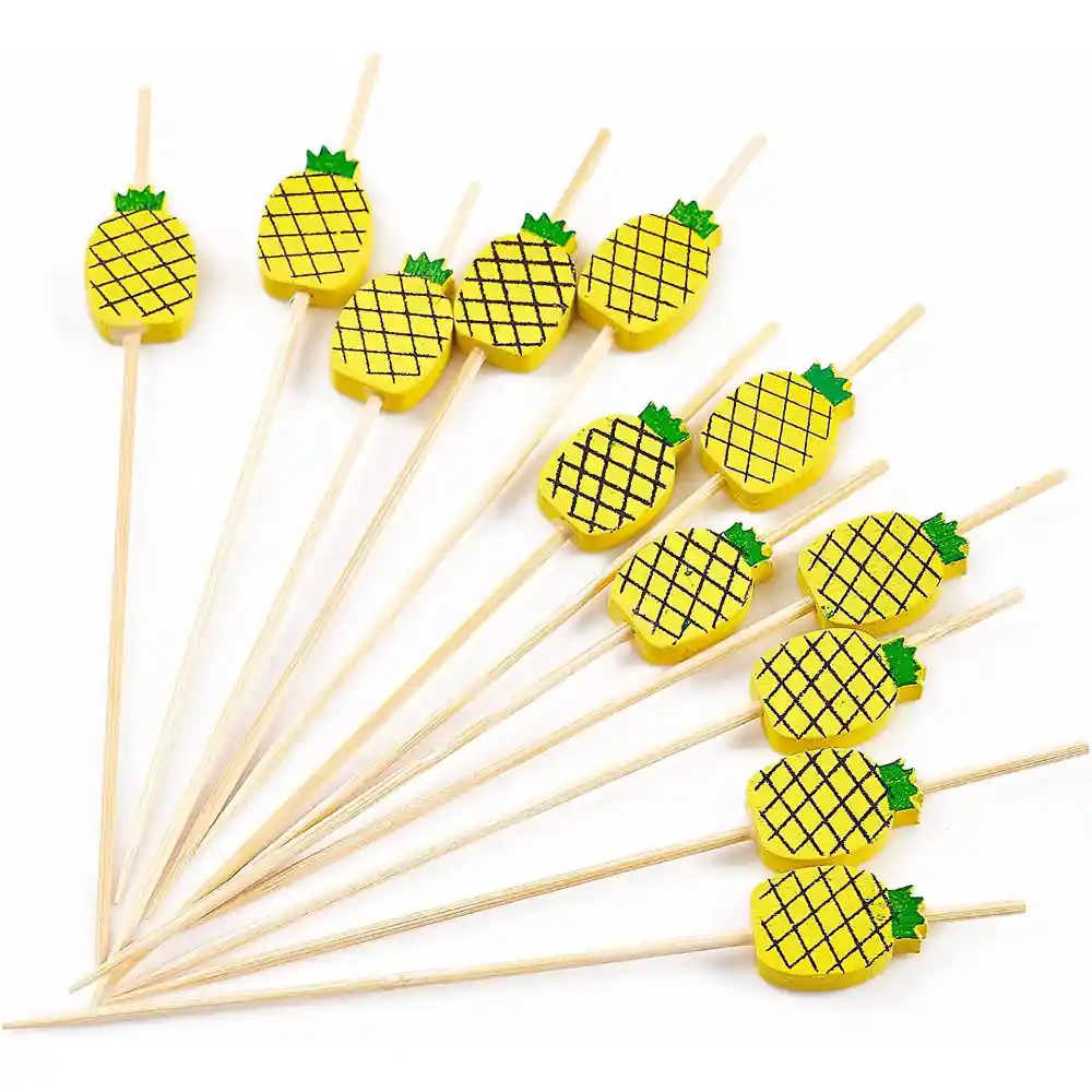 Palillo Coctelero Piñas X 12 Und