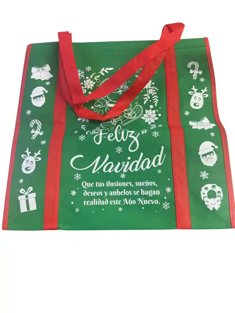 Bolsa Cambrel Navideña 40x40 Fuelle