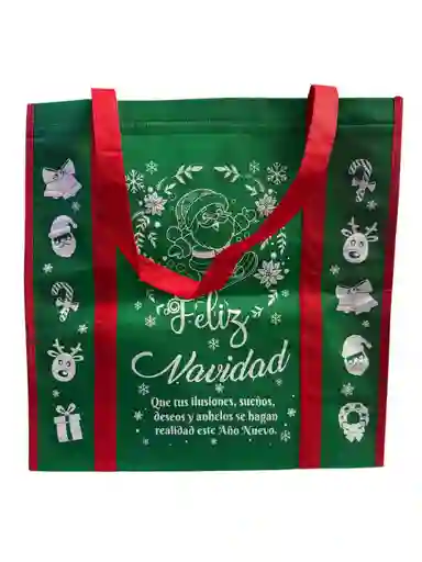 Bolsa Cambrel Navideña 40x40 Fuelle