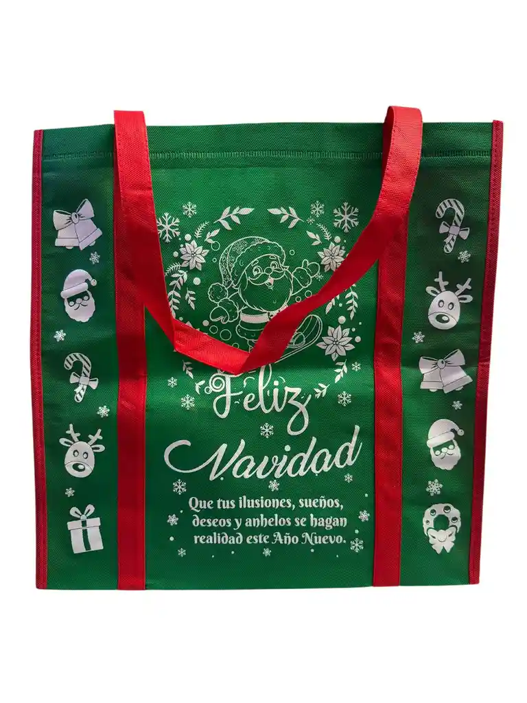 Bolsa Cambrel Navideña 40x40 Fuelle
