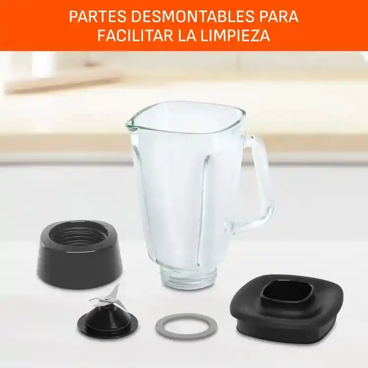 Licuadora Imusa Powermix Glass 2 Velocidades Gris