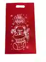 Bolsa Cambel Vino Navideña 25x40 Troquelada