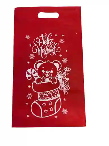 Bolsa Cambel Vino Navideña 25x40 Troquelada