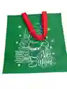 Bolsa Cambrel Navideña Manija 40x40 Roja Y Verde