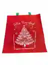 Bolsa Cambrel Navideña Manija 40x40 Roja Y Verde