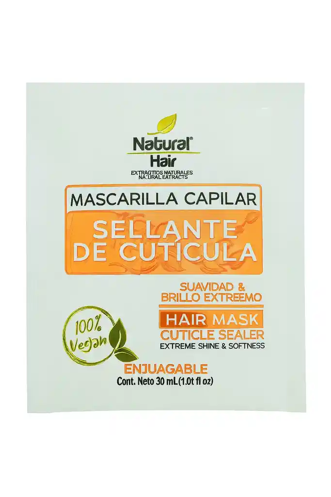 Natural Hair Mascarilla Capilar Sellante De Cuticula