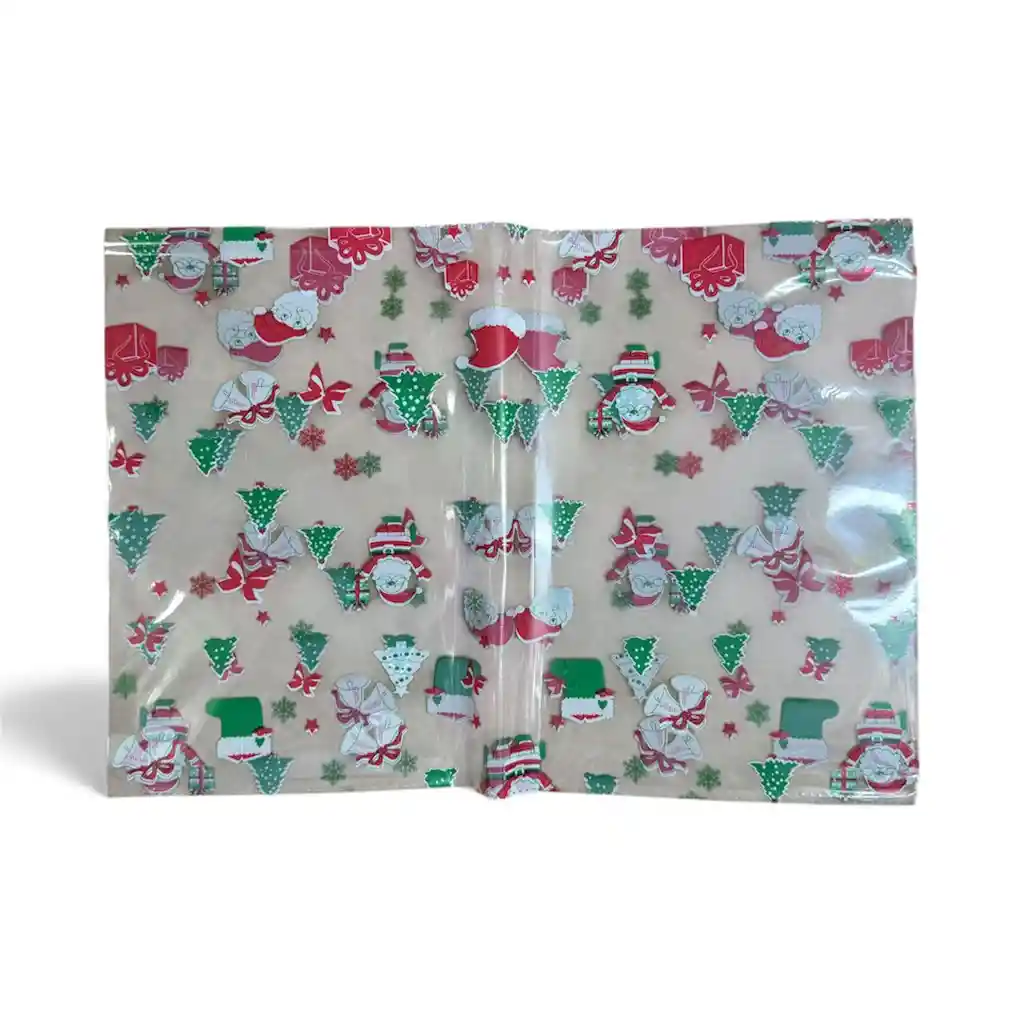 Bolsa Celofan Navideña 25x35 X 50 Unidades