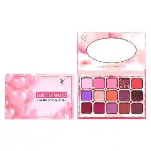 Paleta De Sombras Corazones 15 Tonos #01