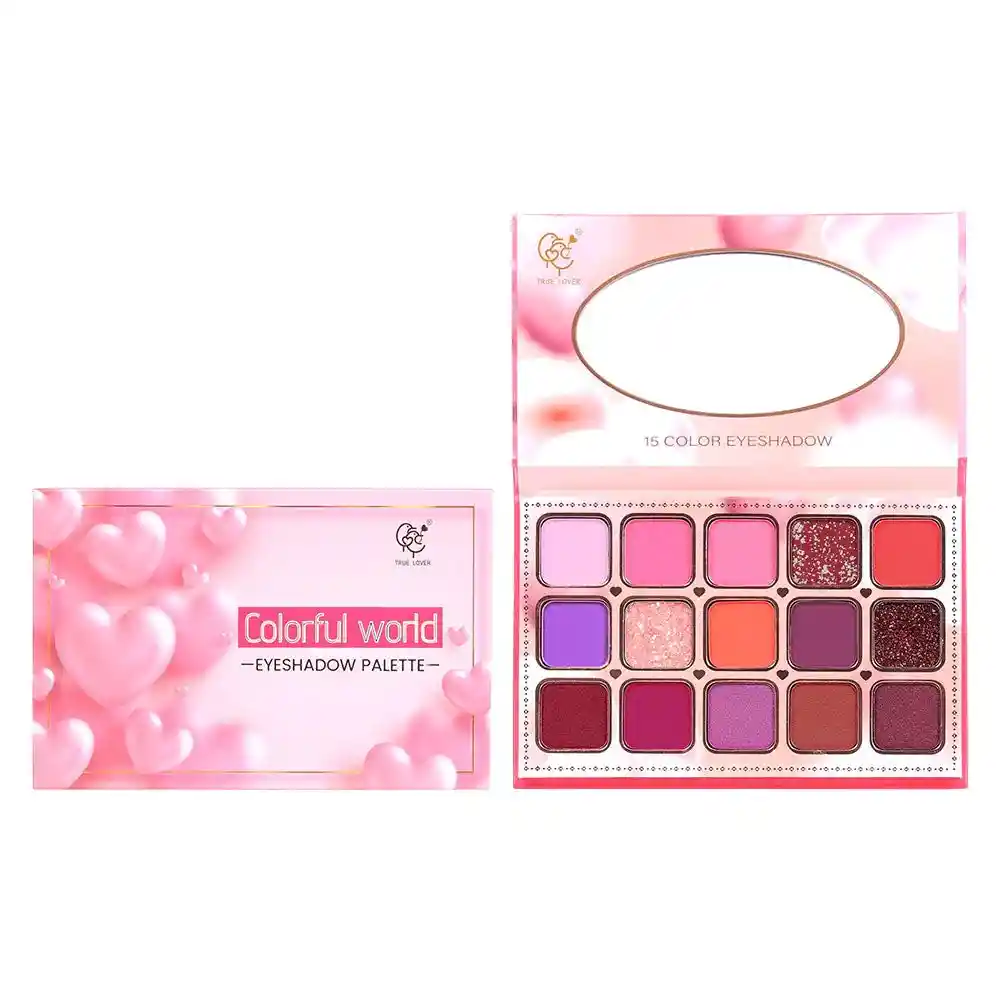 Paleta De Sombras Corazones 15 Tonos #01