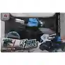 Tanque Todoterreno 360° Control Remoto Lanzador Bolitas Hidrogel Con Luz Led Efecto Humo