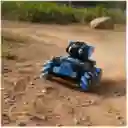 Tanque Todoterreno 360° Control Remoto Lanzador Bolitas Hidrogel Con Luz Led Efecto Humo