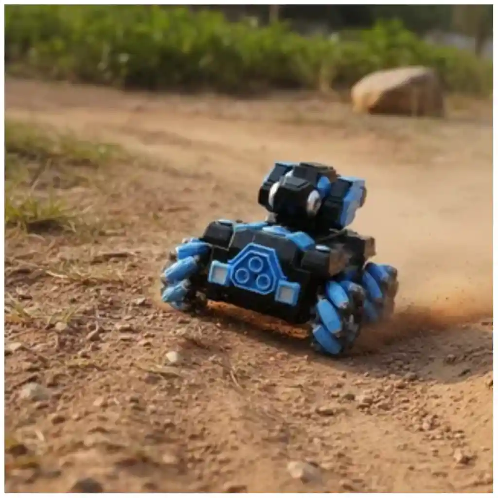 Tanque Todoterreno 360° Control Remoto Lanzador Bolitas Hidrogel Con Luz Led Efecto Humo