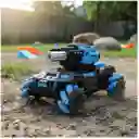 Tanque Todoterreno 360° Control Remoto Lanzador Bolitas Hidrogel Con Luz Led Efecto Humo