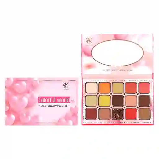 Paleta De Sombras Corazones 15 Tonos #02