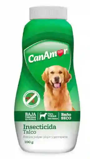 Antipulgas Y Garrapatas Para Perro Talco Insecticida Canamor X 100 Gr