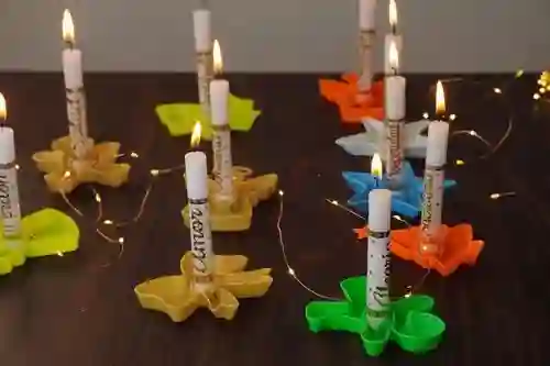 Soporte Para Velas O Porta Velas Paquete X5