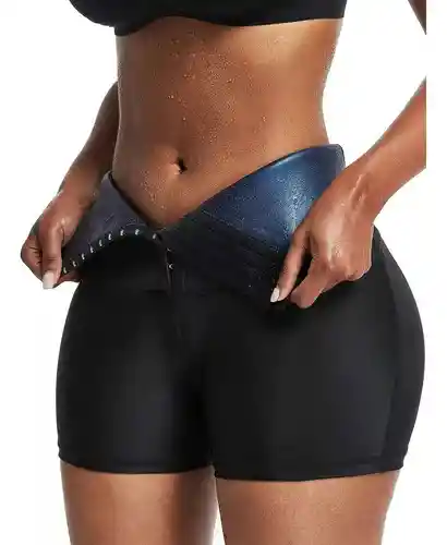 Short Faja Moldeadora Negra Termica Para Sudar Talla Unica Sirve S/m