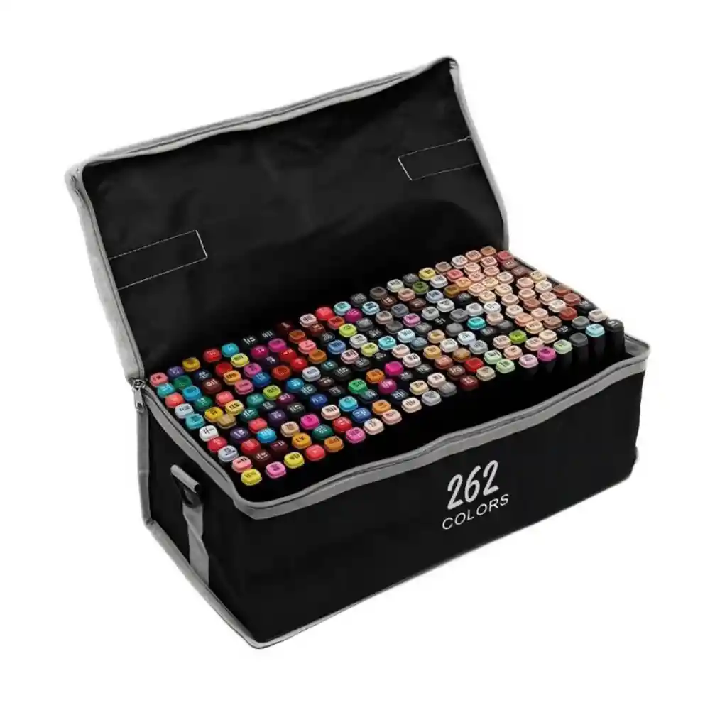 Marcadores Doble Punta 262 Colores Punta Fina-gruesa