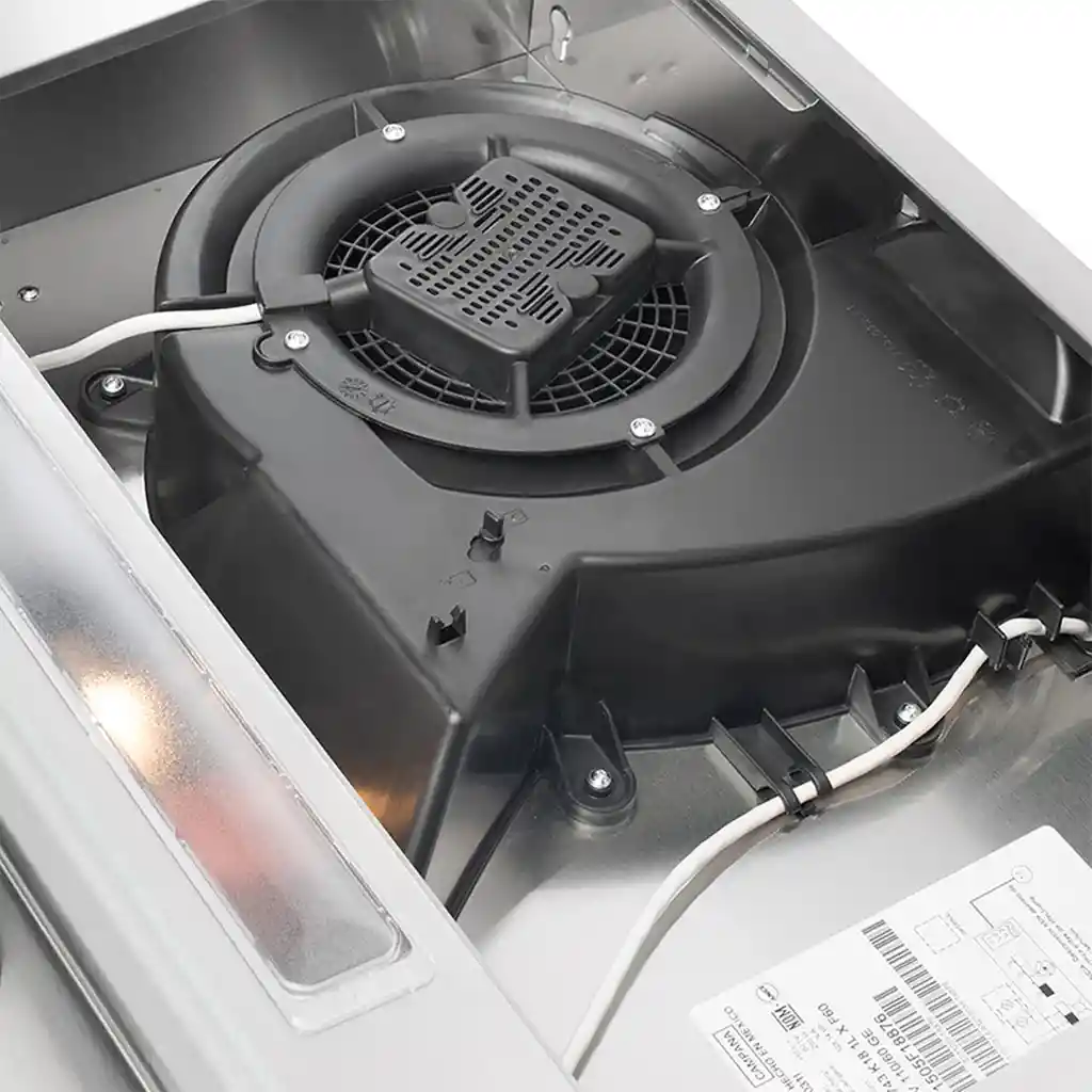 Campana De Pared 60 Cm Negra Mabe Cm6035nv0 Color Negro