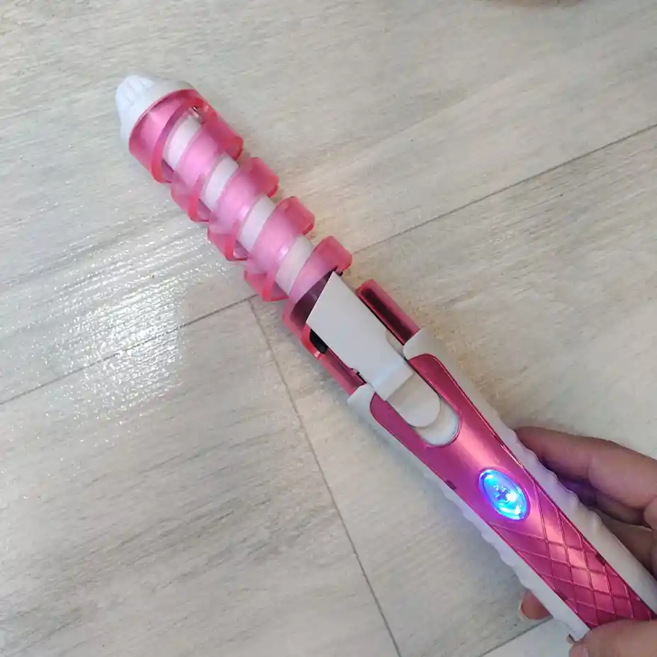 Pinza Rizador Encrespador Ondulador Electrico Para Cabello Pronova Rosado