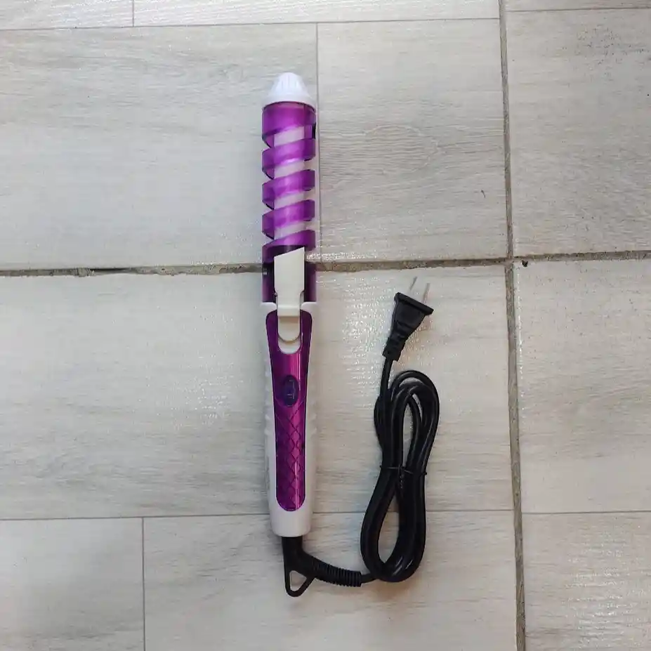 Pinza Rizador Encrespador Ondulador Electrico Para Cabello Pronova Morado