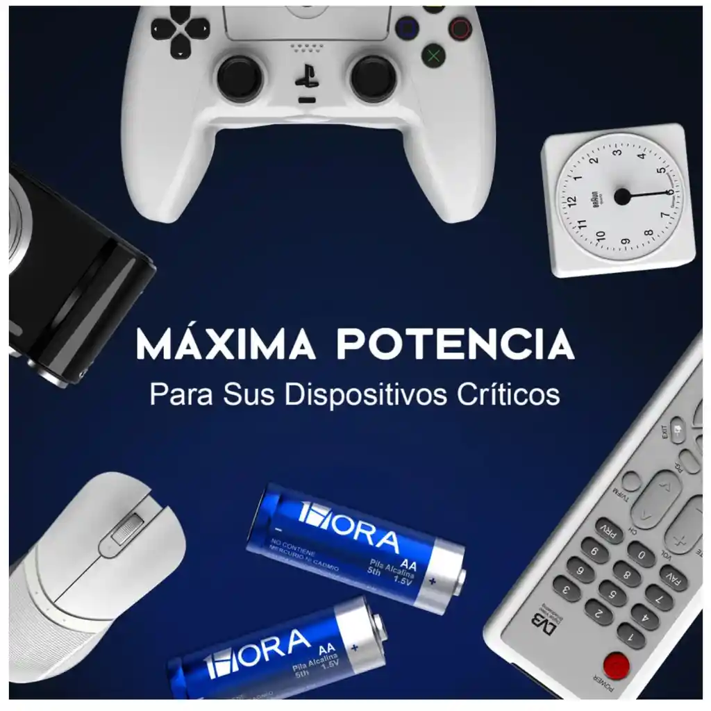 Blíster 4 Pilas Baterías Alcalinas 1hora Doble A 1.5v Gar136