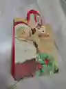 Bolsa De Regalo Navidad Papa Noel Merry Christmas Mediana 32 Cm X 25 Cm